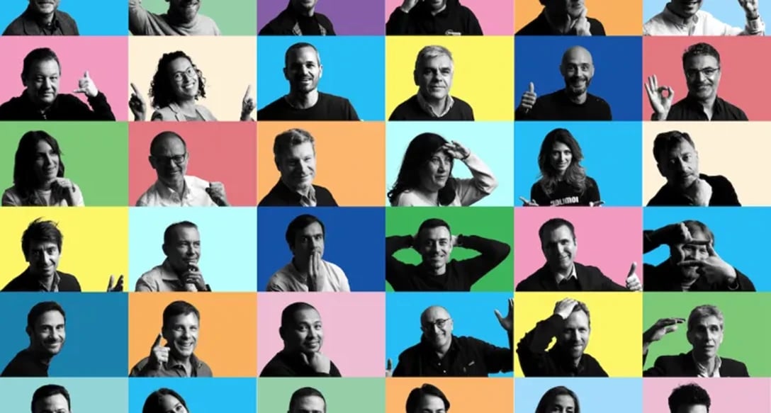 Mosaïque de 100 personnalités de la tech française qui ont marqué 2022