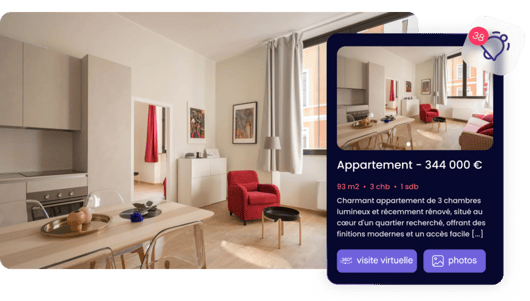 Exemple de visite virtuelle 360° d'un bien immobilier